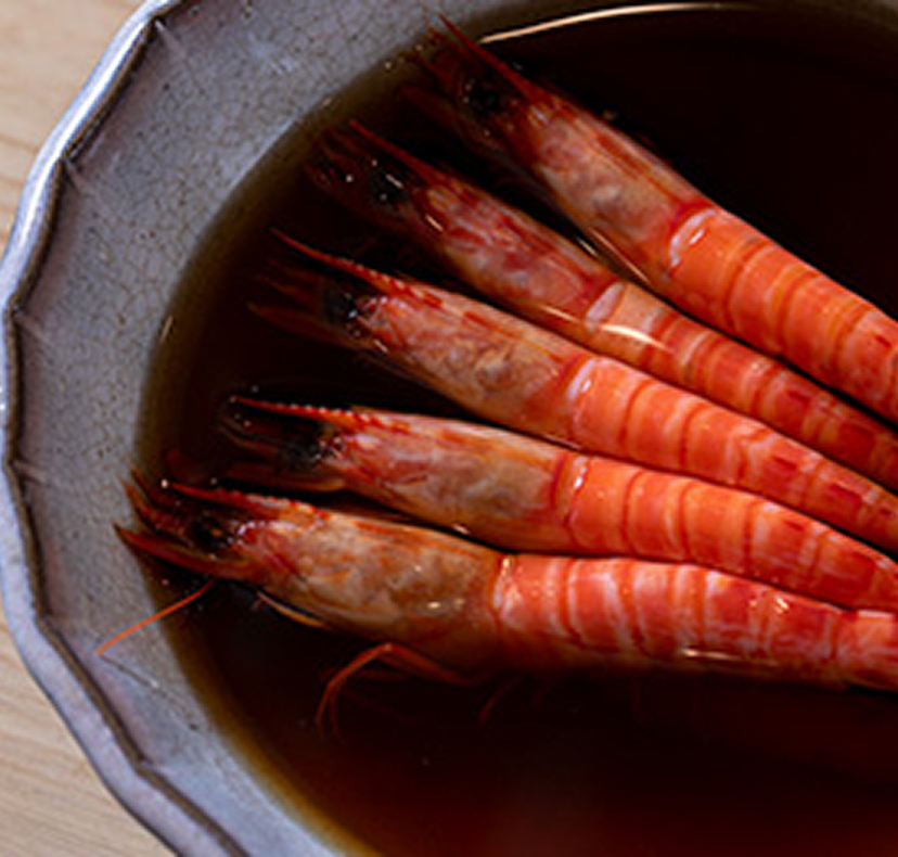 エビの煮つけの料理